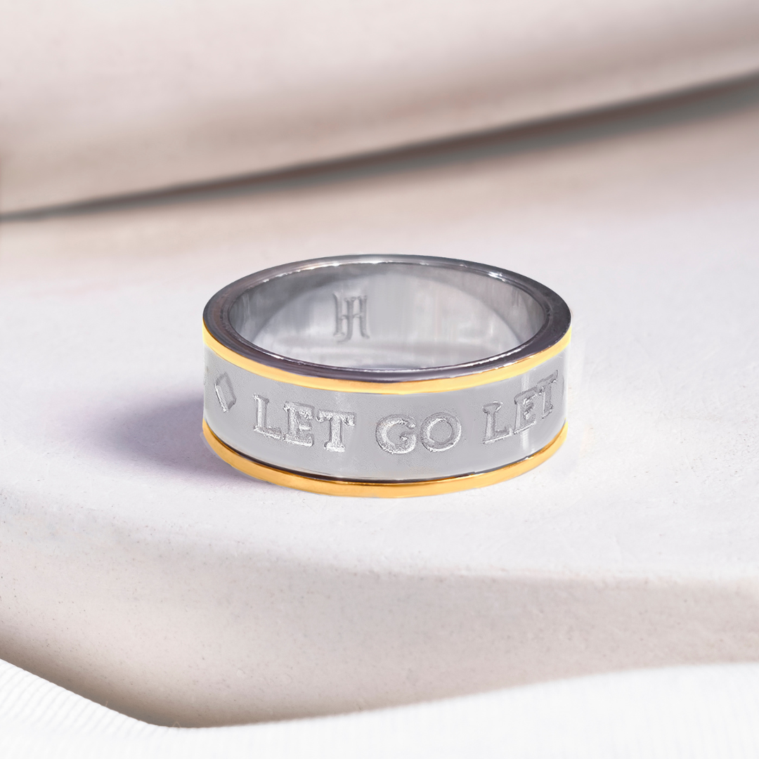 Let Go, Let God Spinner Ring - Silver – The Honest Jeweler